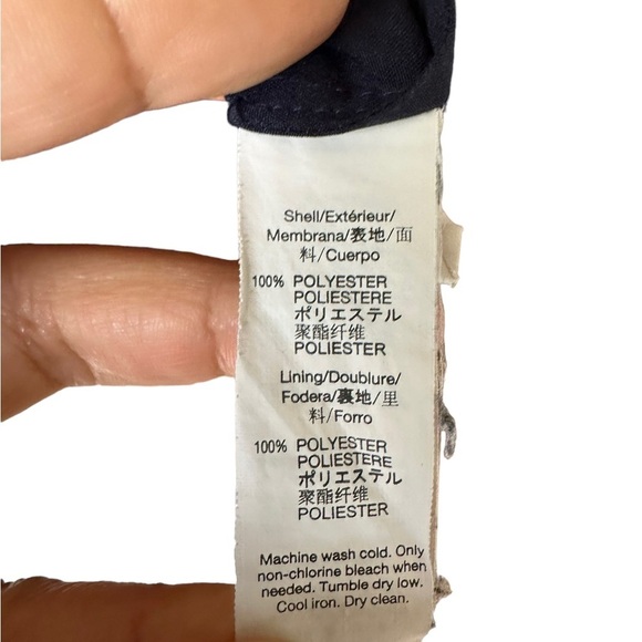 Gap Women's Navy Blue Sleeveless Floral Print Midi Flowy Sundress Size: L‎ - Picture 6 of 12